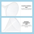 Veemoon 10pcs 75mm Plastic Triangle Filling Funnels Pp Scientific Laboratory - Image 5
