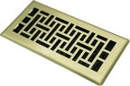 Floor Register Heavy Duty Walkable Steel Vent Register Brushed Gold Color 4X10 by JATOHOME