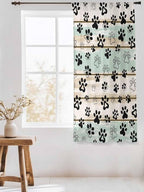 Sheer Curtains 72 Inches Long, Sage Green Beige Farmhouse Semi Sheer Curtains - Image 3
