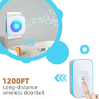 Wireless Doorbells for Home Flashing Light Doorbell