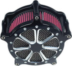 Air Filter Intake Cnc Cut Air Cleaner Venturi Motorcycle Chrome Kit