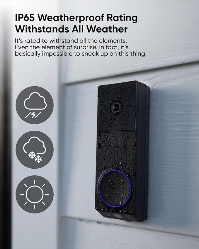 WYZE Wireless Duo Cam Video Doorbell, Battery Powered, 2K Full HD Video - Image 7
