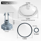 SF80110-1 Leaf Trap Cover Lid, Pool Leaf Trap Cover Lid, O-Ring & Valve - Image 2