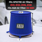 FILTERWEARS Pre-Filter F102L For SPECTRE Air Filters 8131 8132 8136 8138 K&N - Image 3