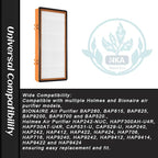 NKA AER.1 HAPF30AS for Holmes Air Purifier 3-in-1 Smoke Grabber HEPA Activated - Image 3