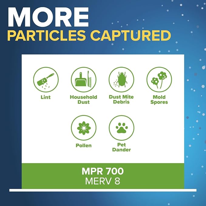 Filtrete 16x25x4 Slim Fit AC Furnace Air Filter, MPR 700, MERV 8, Fits Carrier - Image 4