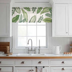 Summer Palm Leaf Sheer Valance Curtains - Image 2