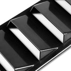 1 Pair Black Decorative Air Flow Intake Turbo Bonnet Hood Side Vent Cover Stick - Image 6