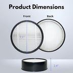 Nispira Filter Replacement for Holmes Egg Air Purifier 360° HAP600B-TU True - Image 3