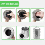 7 Pack Compost Bin Charcoal Filters Round Indoor Kitchen Compost Bucket - Image 4