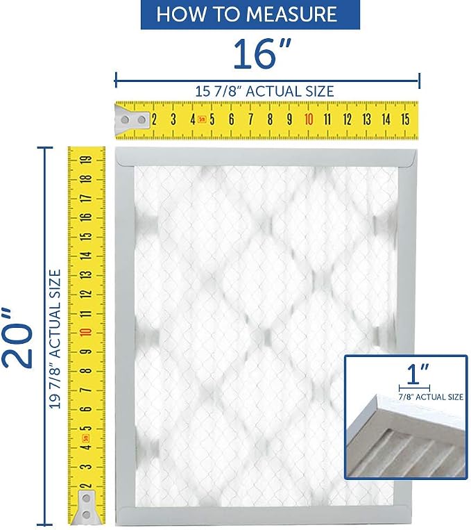 Filters Fast 16x25x2 Pleated Air Filter Merv 8, 2” AC Furnace Air Filters - Image 6