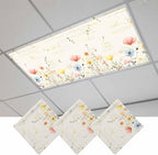 Fluorescent Light Covers for Ceiling Lights Spring Poppy Floral Magnetic Light by Home+L6