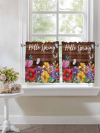 Spring Flowers Half Window Curtain 36 Inches Long, Watercolor Farmhouse - Image 7