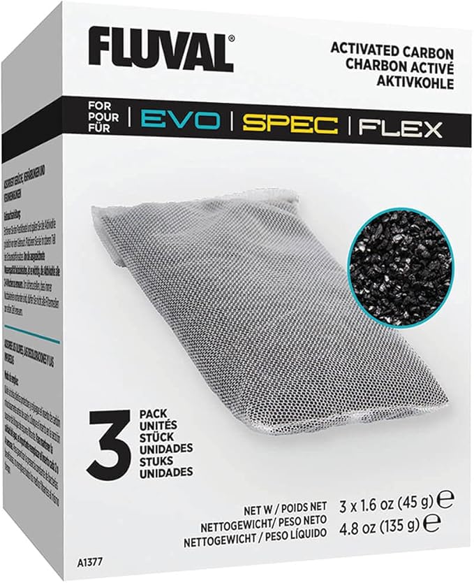 Fluval Spec/Evo/Flex Activated Carbon, Replacement Aquarium Filter Media - Image 2