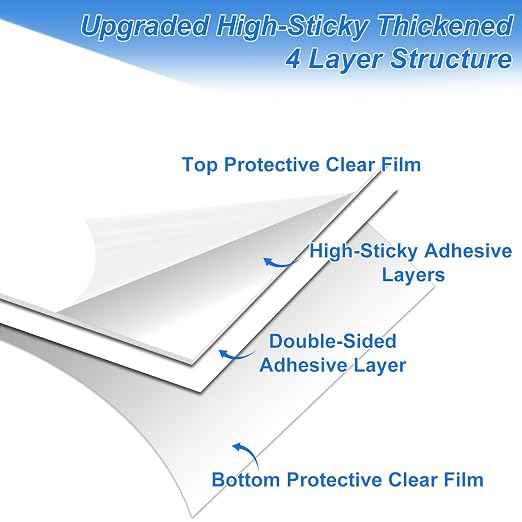 Sticky Mat Tacky Adhesive Pads 300 Sheets, 30 Sheets/Pack, Thickened Cleaning