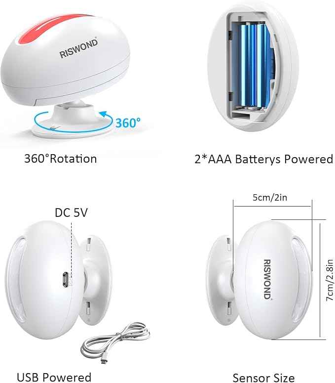 Motion Sensor Door Chime, Wireless Motion Detector Alarm Indoor, Business Entry