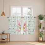 Easter Kitchen Curtains 54 Inch Long 2 Panel Set, Rod Pocket Window Curtains - Image 3