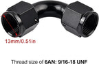EVIL ENERGY 6AN Female to 6AN Female 90 Degree Swivel Coupler Union Fitting - Image 3