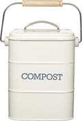 KitchenCraft Living Nostalgia Kitchen Compost Bin, 16.5 x 12 x 24 cm, Antique by KitchenCraft