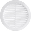 White 5" Inch Round Ventilation Grille by Unknown