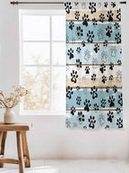 Sheer Curtains 72 Inches Long, Vintage Farmhouse Country Wood Grain Privacy - Image 3