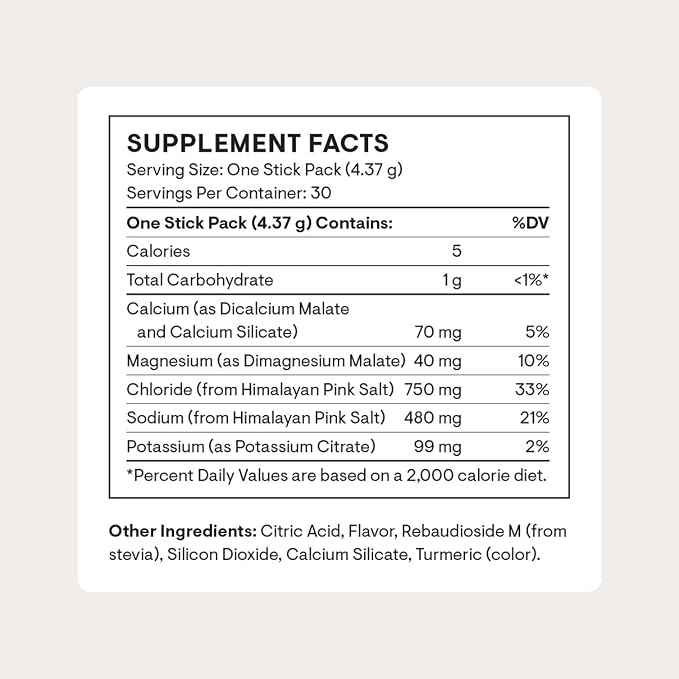 THORNE - Daily Electrolytes - Zero Sugar & Low-Calorie Electrolyte Powder Drink