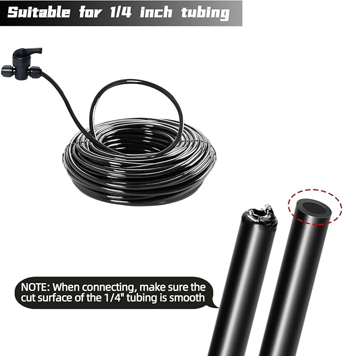 10 Pack Quick Connect 1/4" Drip Irrigation Shut Off Valve, Universal Drip - Image 5