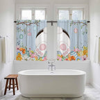 Easter Kitchen Curtains 54 Inch Long 2 Panel Set, Rod Pocket Window Curtains - Image 5