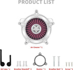 HDBUBALUS Motorcycle CNC Spike Air Cleaner Air Filter Intake System Filter - Image 6