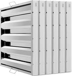 Hood Filters 430 Stainless Steel 19.5W x 19.5H Inch, 4 Grooves Commercial Hood by GCCSJ