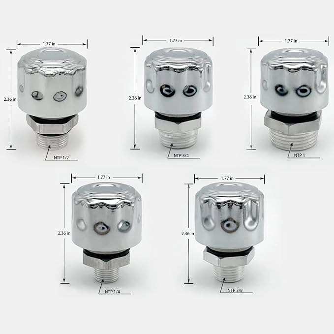 1/2" NPT Breather Cap with 40 Micron Filtration | Heavy-Duty Carbon Steel & - Image 4