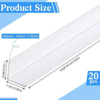 Sasylvia 20 Pcs Wall Corner Protector Guards, Vinyl 1-1/8 x 48 Inches Corner