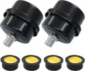 2 Pcs Air Compressor Silencer, 1/4 Inch Thread Intake Filter Muffler, 12.5 mm by Kemcatui