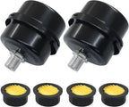 2 Pcs Air Compressor Silencer, 1/4 Inch Thread Intake Filter Muffler, 12.5 mm by Kemcatui