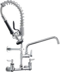 Fapully Commercial Kitchen Faucet, Wall Mount Kitchen Sink Faucet by Fapully