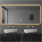 Illuminated LED Bathroom Mirror，Smart Lighted Bathroom Mirror by ZXCASDF