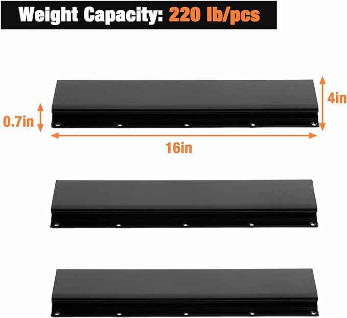 Wallmaster Wall Mounted Storage Bins, Wall Storage Bins Parts Rack 10 Bins&3