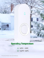 AIDA Lighted Wireless Doorbell for Home, Waterproof Battery Doorbell 1 - Image 8