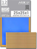 25x25x1 Air Filter Comparable to MPR 100 Basic Economy Furnace Filters by AIRXFILTERSWICKEDCLEANAIR