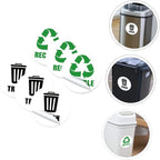 Removable Garbage Can Labels Waste Sorting Stickers Bathroom Trash Bin Combo - Image 5