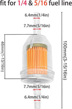 Strongthium 1/4" 5/16" Inline Fuel Filters - Image 3