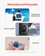 VEVOR Pool Filter Balls for Sand Filter, 3.1 lbs, Filter Balls Replace Pool - Image 4