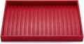 Oirlv Gorgeous Red Leather Jewelry Tray Necklace Bracelet Long Chain Storage