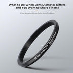 K&F CONCEPT 11 Pieces Metal Step Down Filter Adapter Rings Set, - Image 3