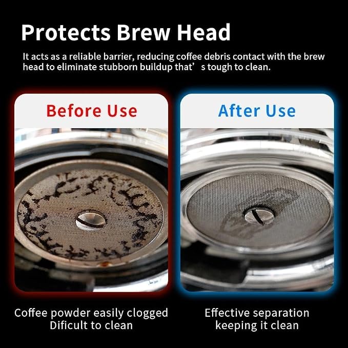 watchget 53mm Espresso Puck Screen Reusable Mesh Coffee Filter 0.8mm Thickness - Image 6