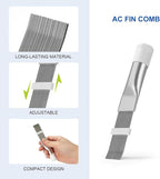 LANMU Air Conditioner Evaporator Coil Cleaning Brush AC Condenser Coil Fin Comb - Image 3