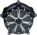 Air Filter Intake Cnc Cut Air Cleaner Venturi Motorcycle Chrome Kit
