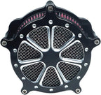 Air Filter Intake Cnc Cut Air Cleaner Venturi Motorcycle Chrome Kit