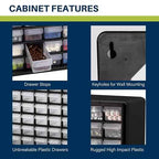 Akro-Mils 64-Drawer Plastic Drawer Storage Cabinet