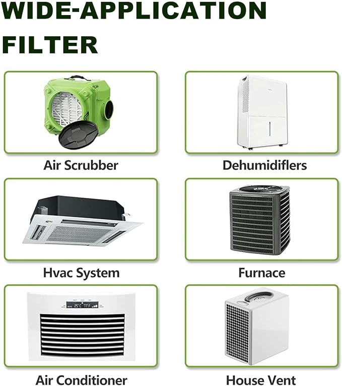 14x14x1 Air Filters, MERV 8 Pleated HVAC Furnace Filters - Image 5